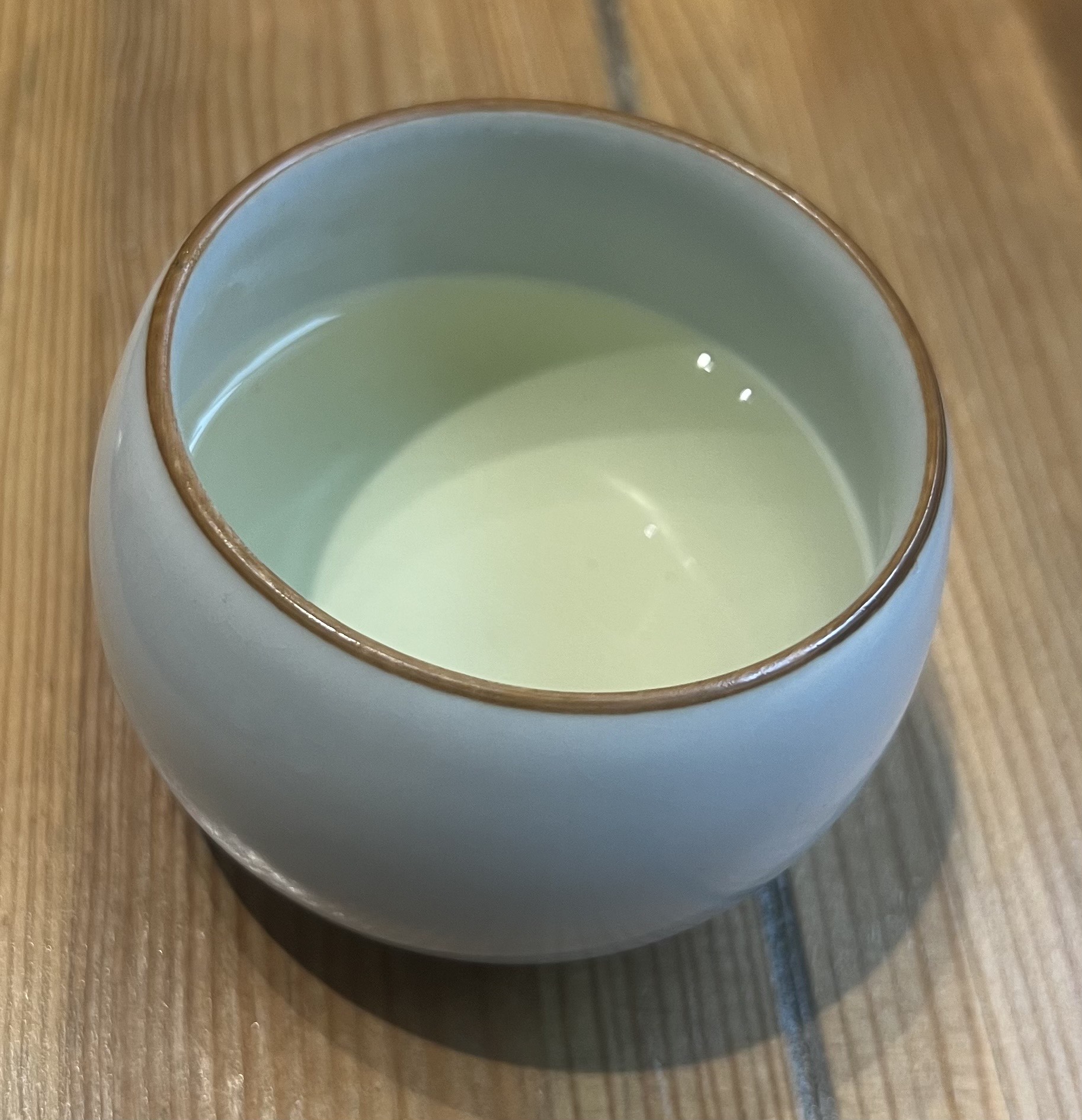 Cup of the Ya Bao tea, a very clear tea